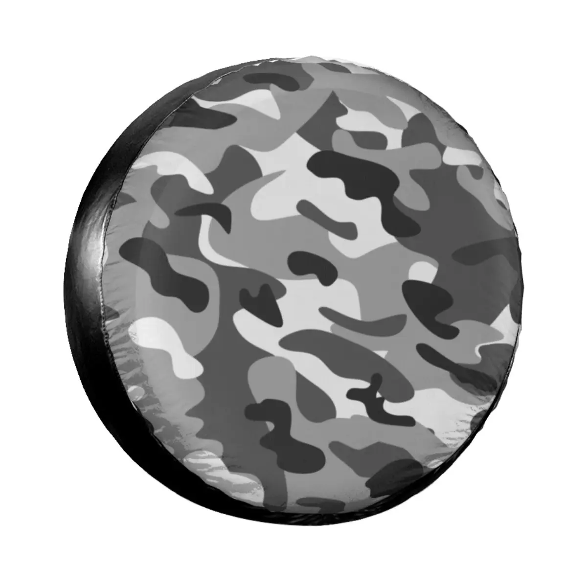 

Custom Gray Camouflage Spare Tire Cover for Honda Army Military Camo Car Wheel Protectors 14"15" 16 "17 Car Covers