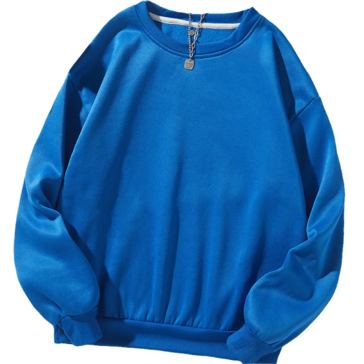 ربيع عادية مبطن بالصوف سميكة فضفاضة بلون طاقم الرقبة هوديي المرأة ربيع موضة ملابس خارجية جديد 2024 #5