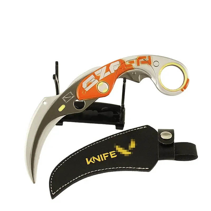 Nieuwe 17 cm Valorant Wapen Velocity Skin Karambit Samurai Zwaard Game Elite Perifere Metalen Katana Wapen Model Ambachten Geschenken Speelgoed