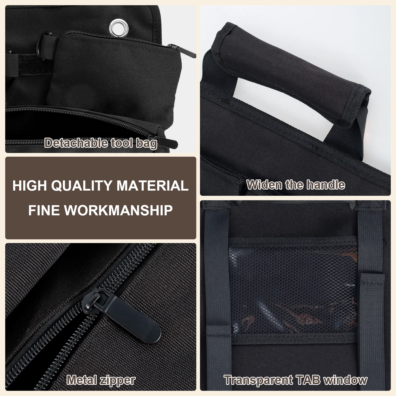 Portable Tool Roll Bag Organizer Tools Multi-Purpose Pouch Wrench Screwdriver Pliers Roll Bag Canvas Roll Tool Bag Storage Case