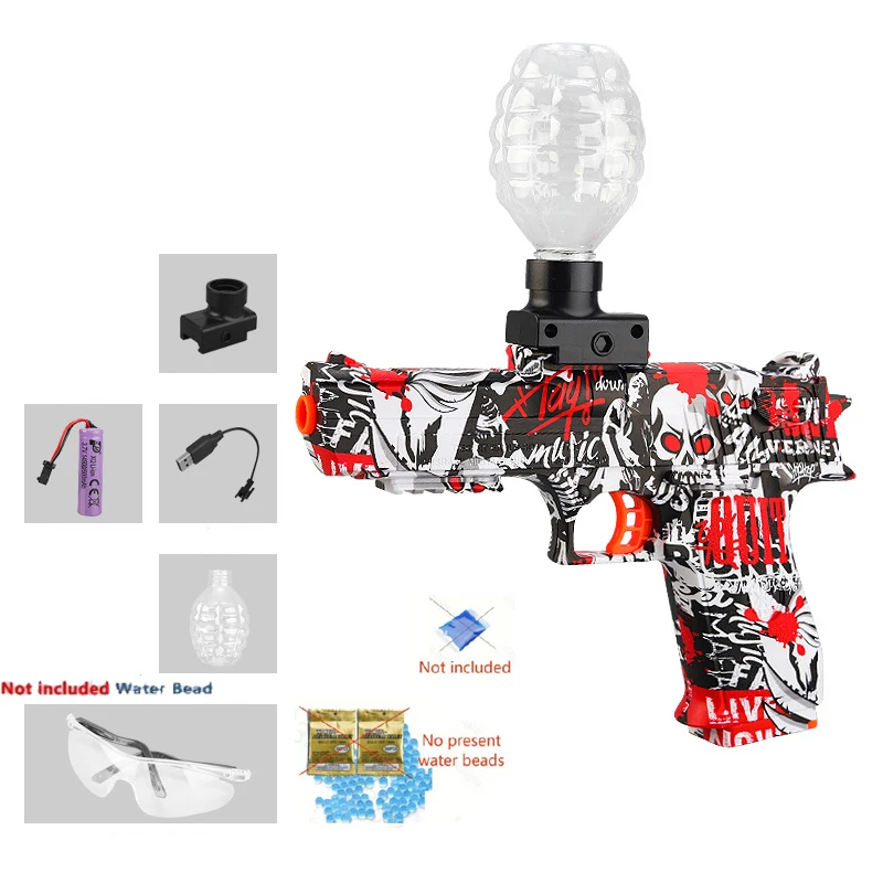 3,7 V elektrisch gelbal speelgoedpistool zomer buiten ouder-kind teaminteractie meerdere huidopties beschikbaar