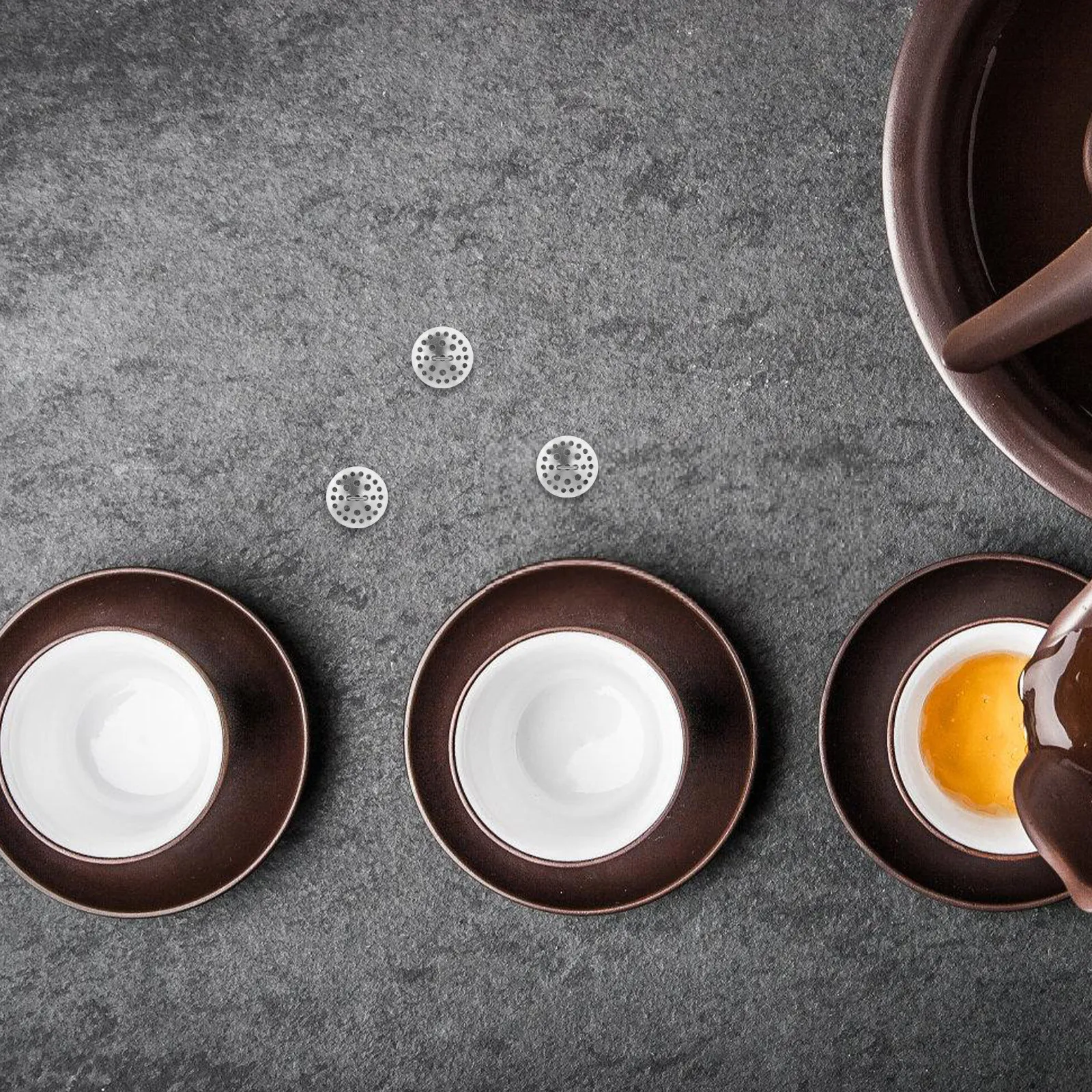 2 Piezas de Filtro de Té Metálico en Forma de Bola para Tetera Yixing, Resistente a Altas Temperaturas, Filtro Esférico Fácil de Limpiar, Mejora la Experiencia de Beber Té