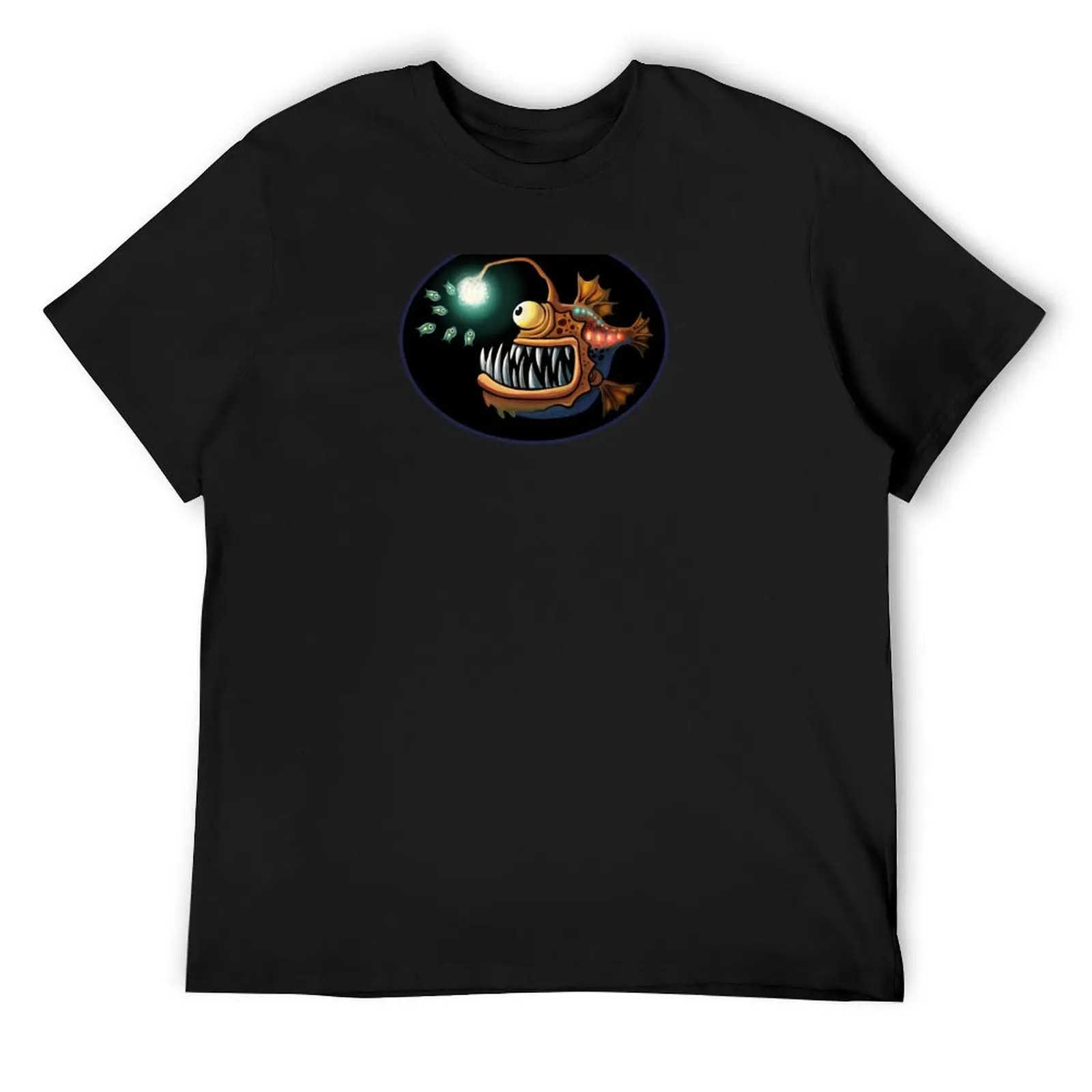 Deep sea angler glowing lure fish T-Shirt customs design your own graphic t shirts anime shirts men