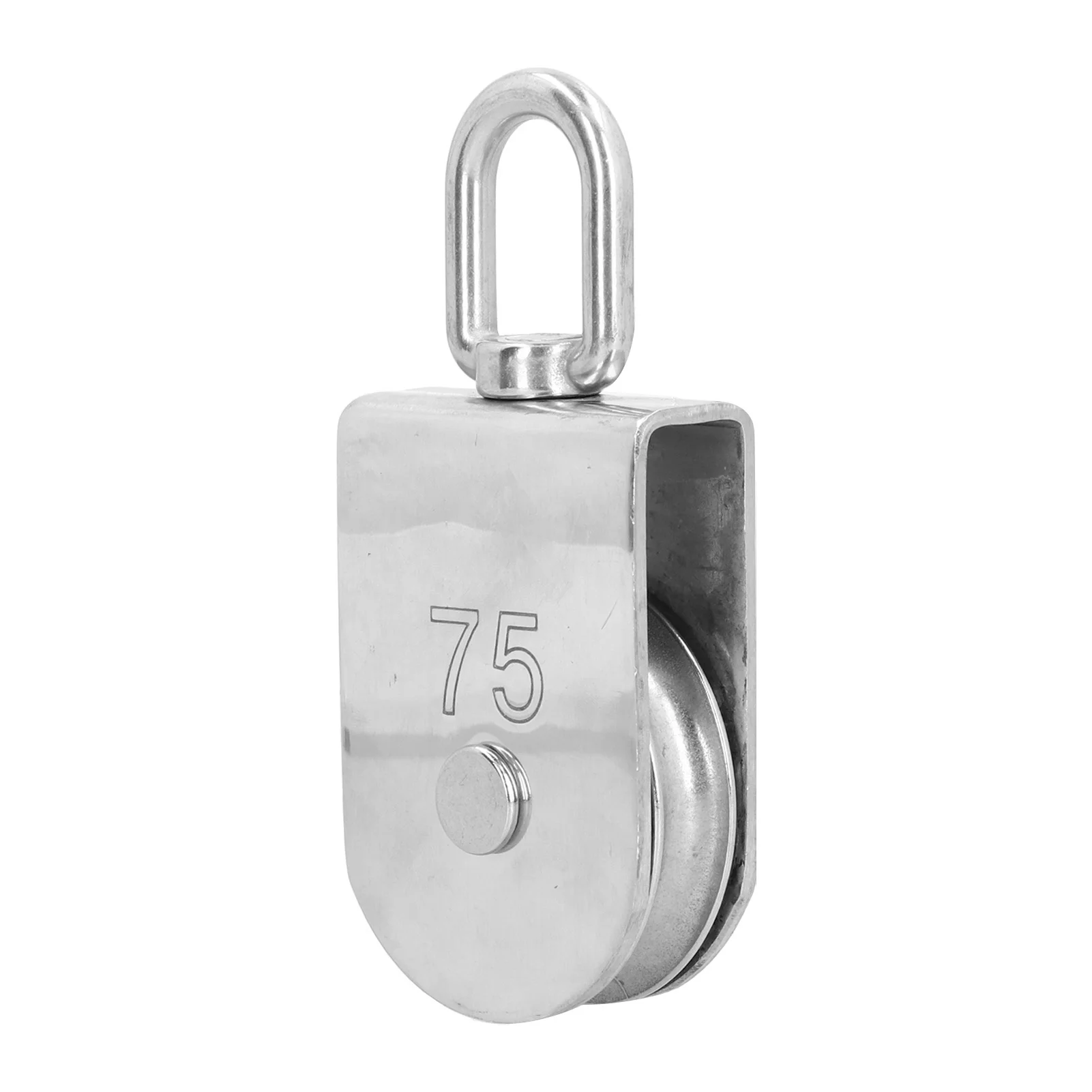 

3in Single Wheel Swivel Pulley Block 750kg Load Capacity 316 Stainless Steel