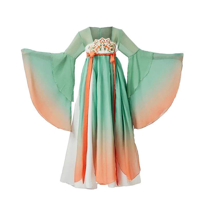 

New children's classical dance flowing dress with Han and Tang styles, the performance costume for the girls' Spring Song