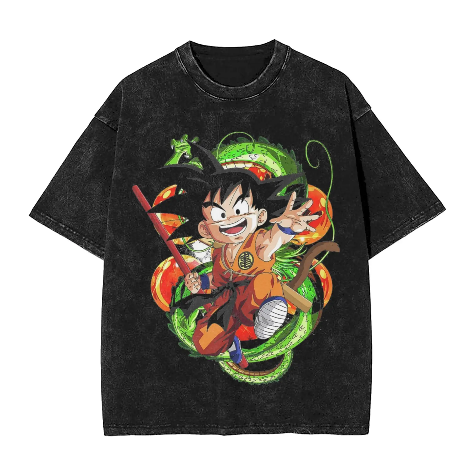 

Футболка мужская Dragon Ball GT с принтом Гоку Супер Сайян 4 и Фризы в неоновом стиле, винтажная, с эффектом потертости, аниме-принт, летняя повседневная уличная одежда 2026