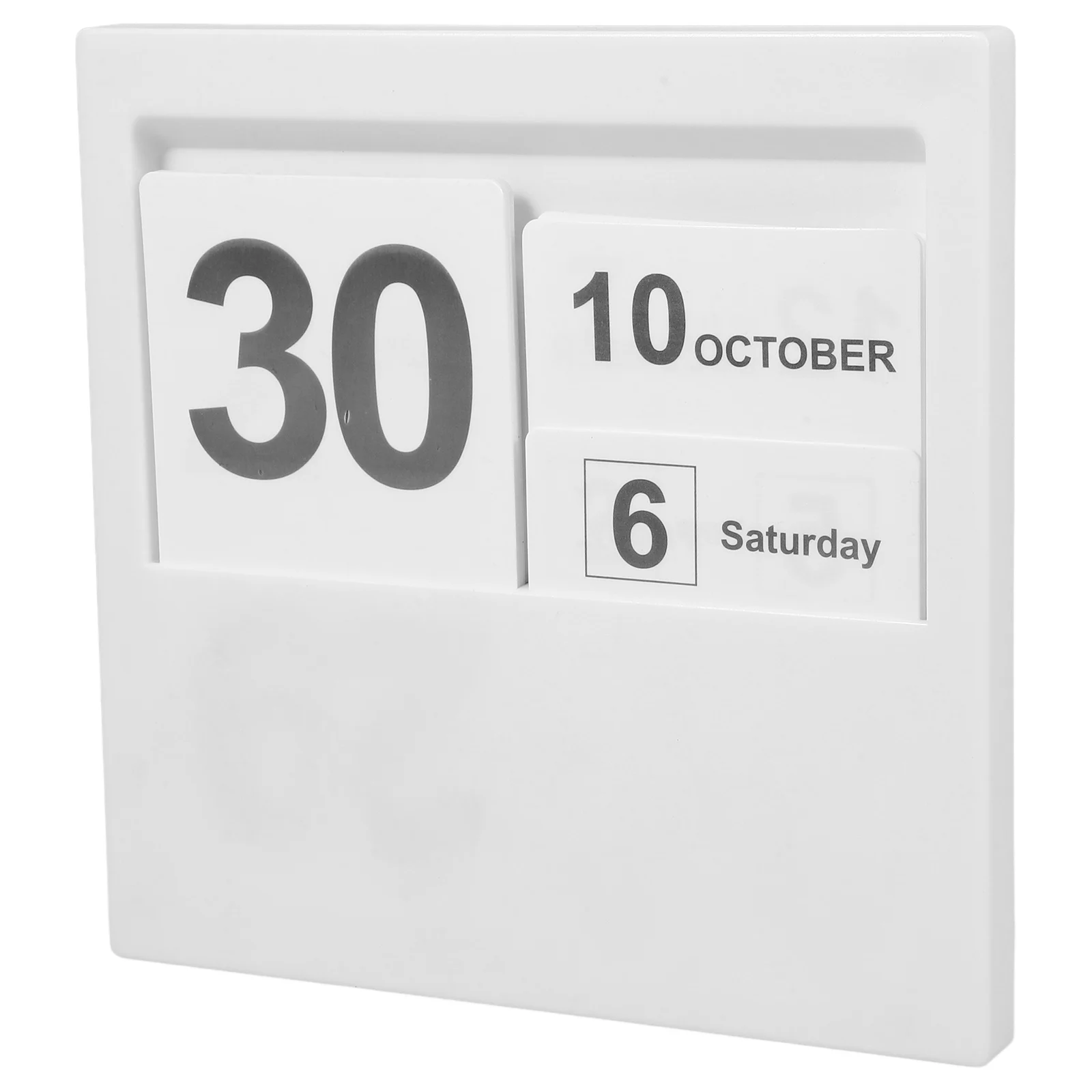 

Wooden Calendar Ornament Daily Desk Desktop Charming Block Date Blocks for Decorative Office