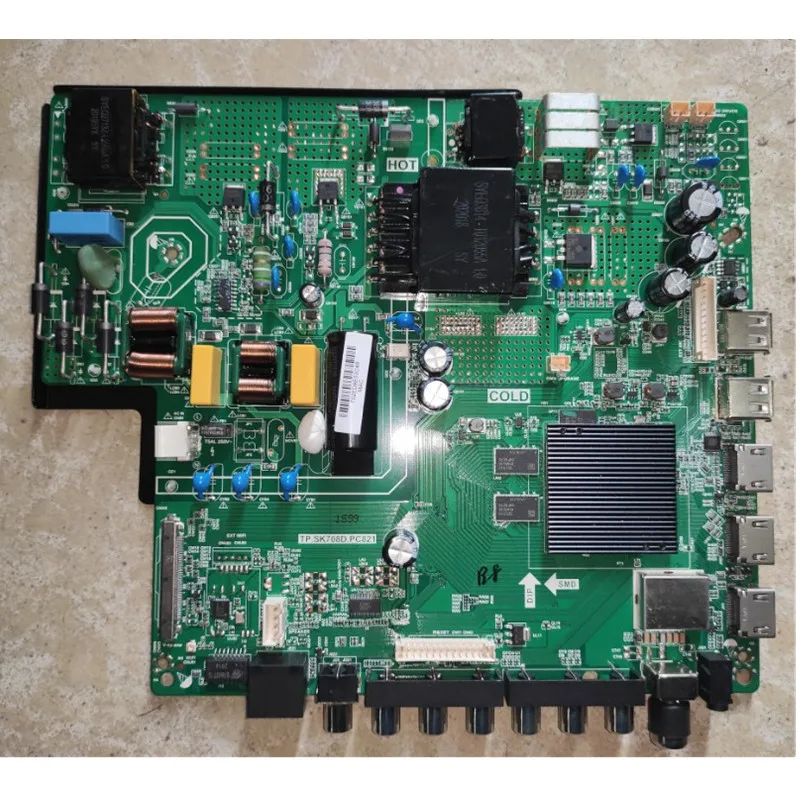 4K واي فاي تلفاز LED ذكي اللوحة الأم أندرويد 9.0 4-core ذاكرة التخزين المؤقت 2G + ذاكرة 16g TP.SK708D.PC821 مصباح تعديل متعدد اللغات power138W