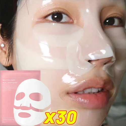Imagen 2 del producto Mascarilla de noche de colágeno, mascarilla Facial de hidratación profunda de 72H para reducir las ojeras y las líneas finas, iluminando la rutina para el cuidado de la piel opaca