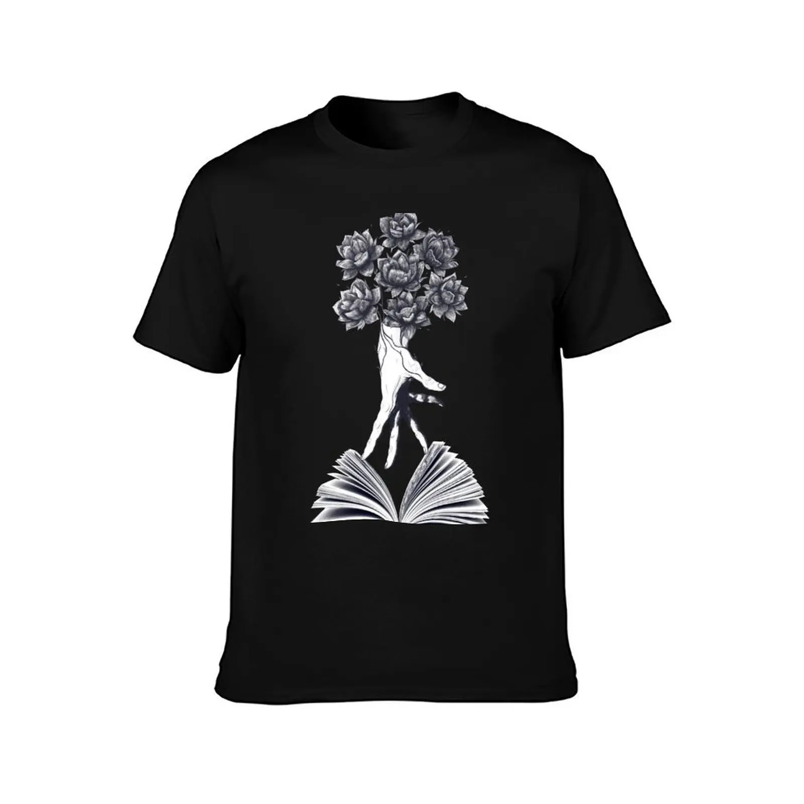 Power of knowledge T-Shirt, Summer Casual Cotton Tee, Oversized Streetwear Tops, Vintage Graphic Print, Loose Fit Short Sleeve