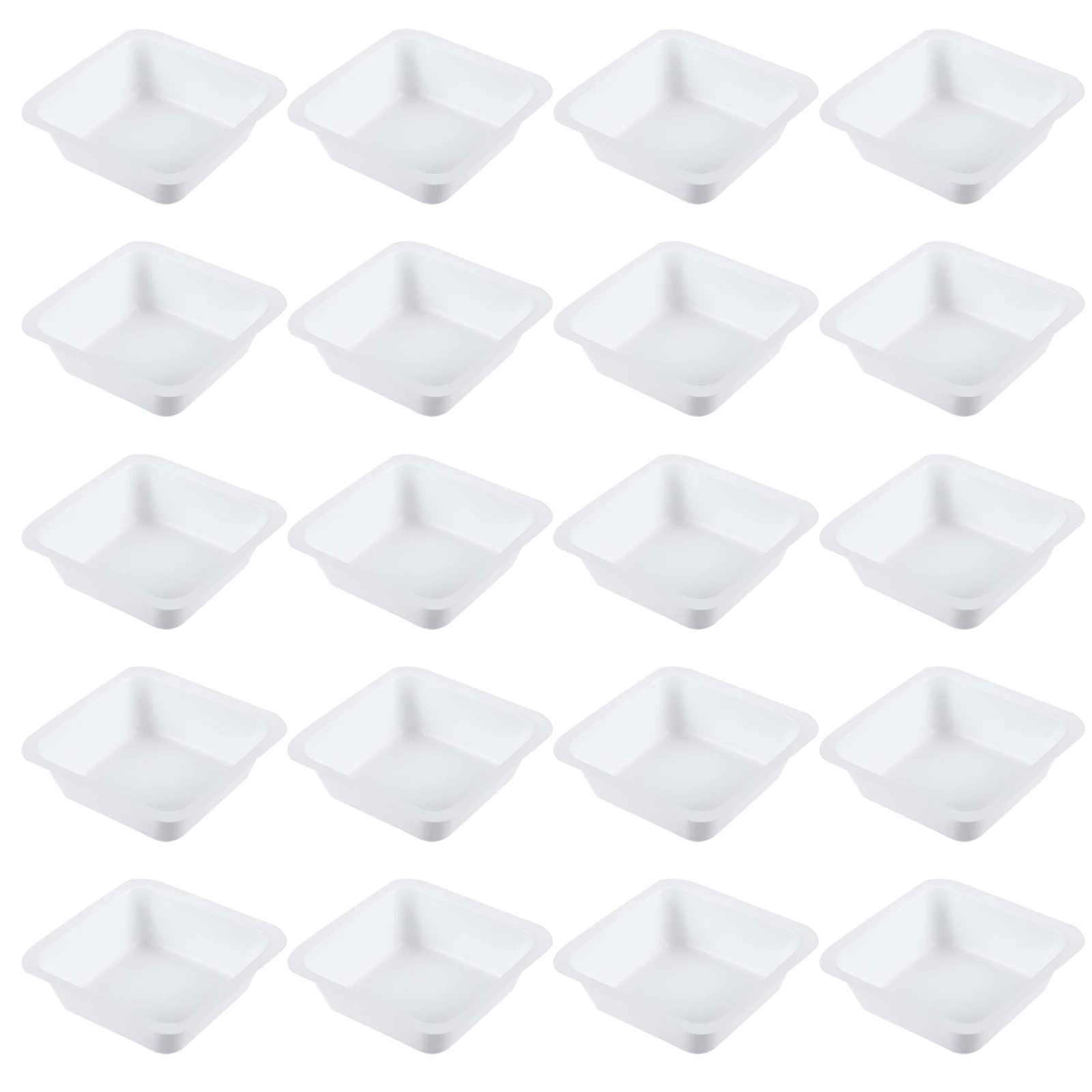 

50pcs Square Boat 100Ml Anti-Static Plastic Weighing Tray For Lab Liquid Powder Mixing Measuring Disposable Weighing Dish