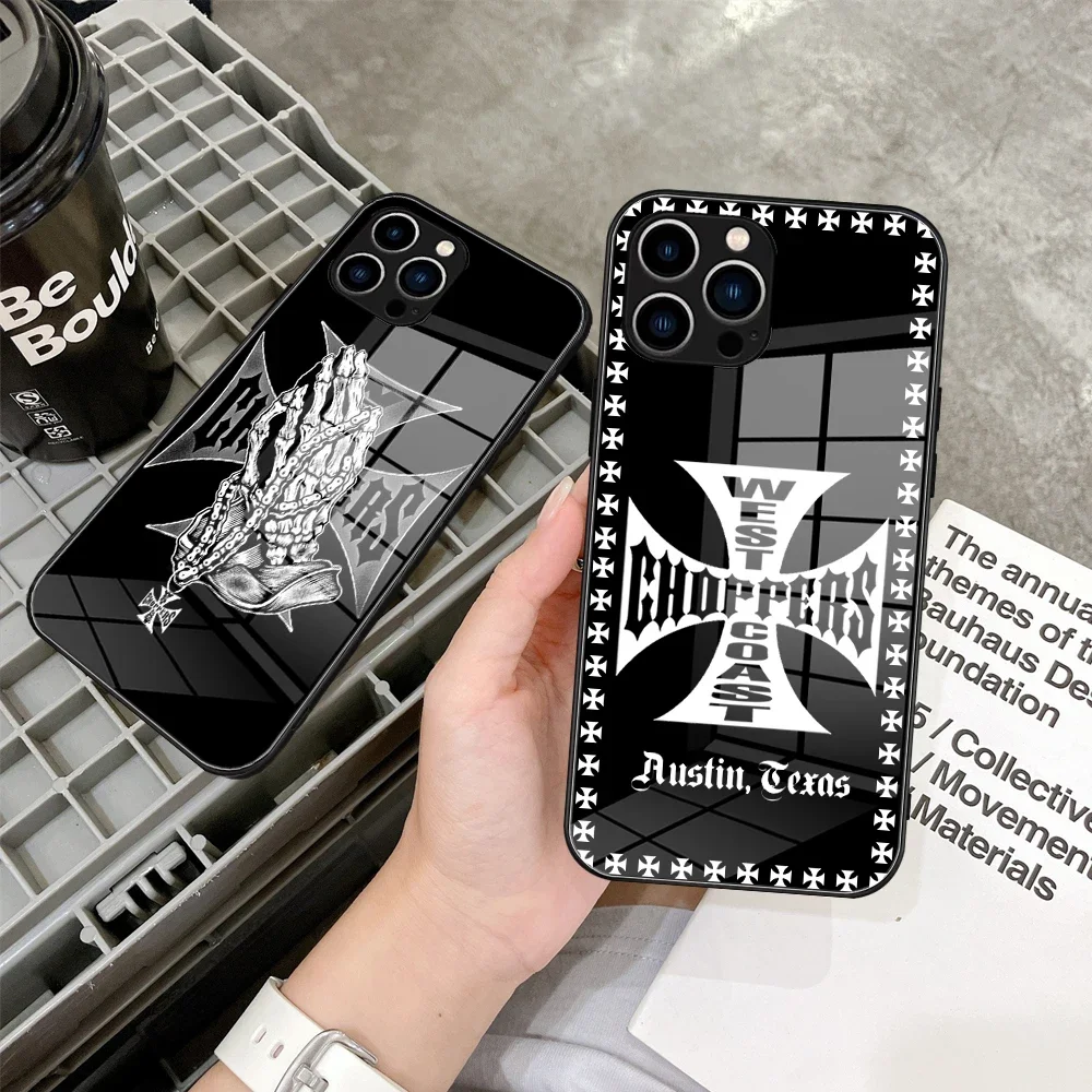 For IPhone 15 Choppers Austin Texas West Coast Phone Case Tempered Glass FOR IPhone 14 13 11 12 Pro MAX XR XS MINI Covers