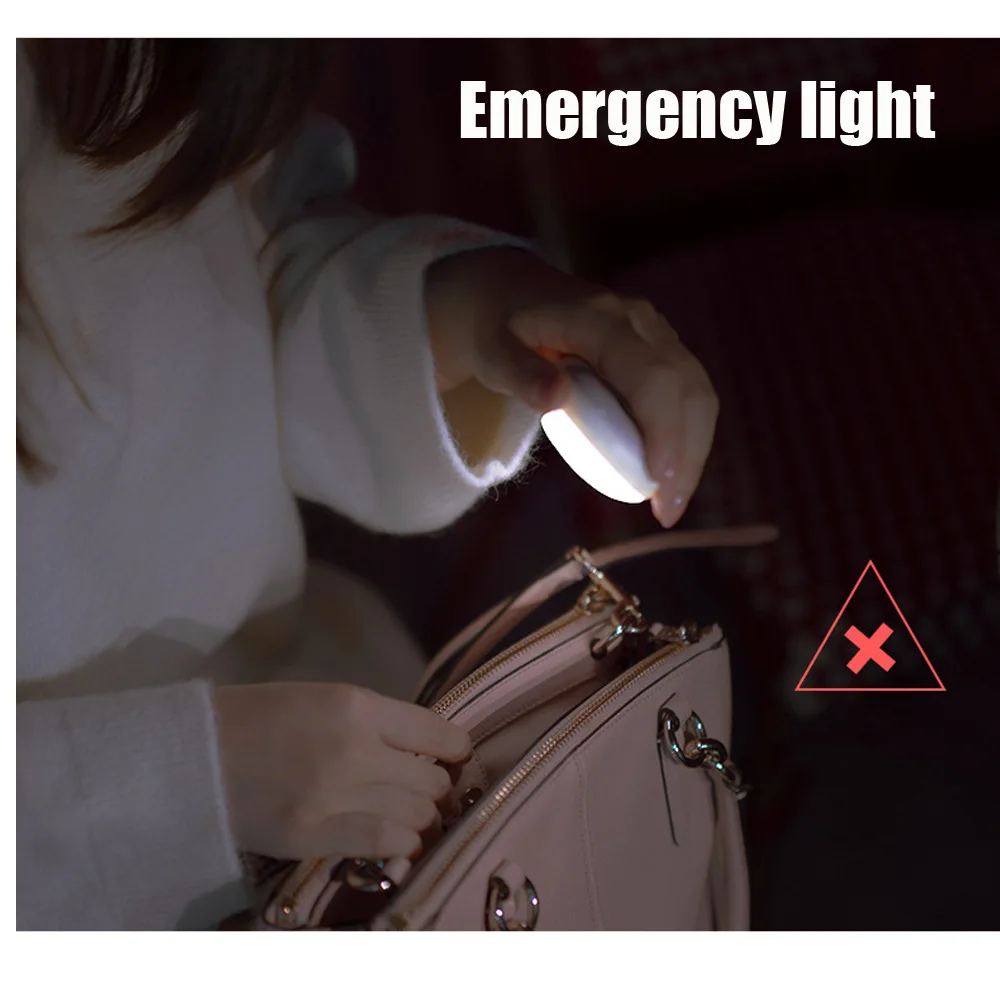 Night Light LED With PIR Motion Sensor Rechargeable USB Kitchen Cabinet RGB Lamp For Bedroom Room New Year Decoration