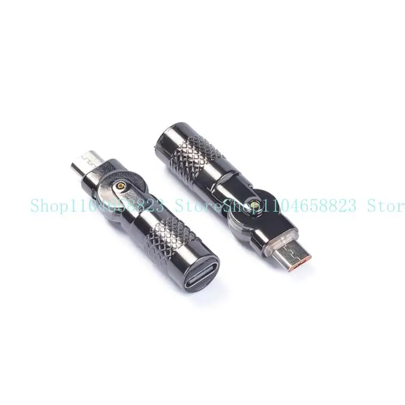 652F Type C To USB Adapter Aluminum 90 Degree for Cameras Headphones 3A Fast Charging Data Transfer 480Mbps