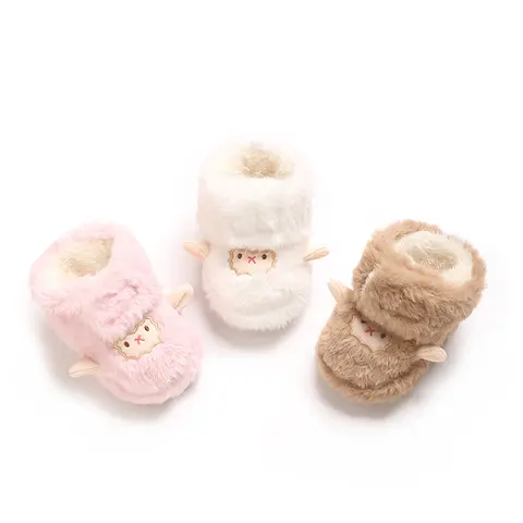 HAIZHIW Winter Baby Boots Cartoon Soft Sole Anti-Slip Warm Toddler Shoes Boys Girls Cute Infant Walking Booties"​​