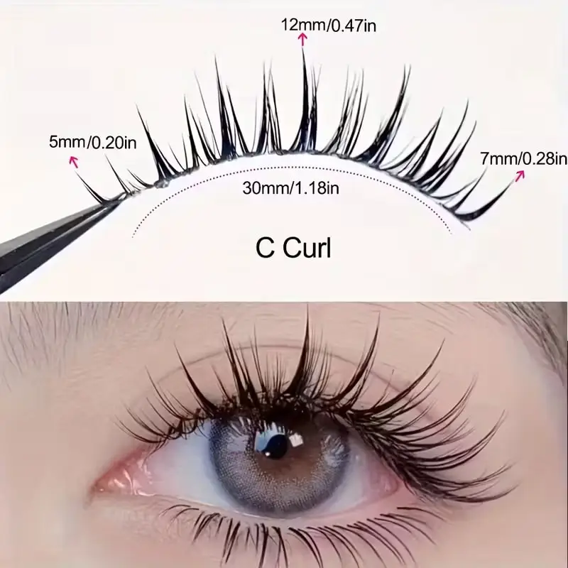 5 Pairs Natural Whole False Eyelashes Anime Style Japanese & Korean Look Durable High Quality Fake Eyelashes for Volume Makeup