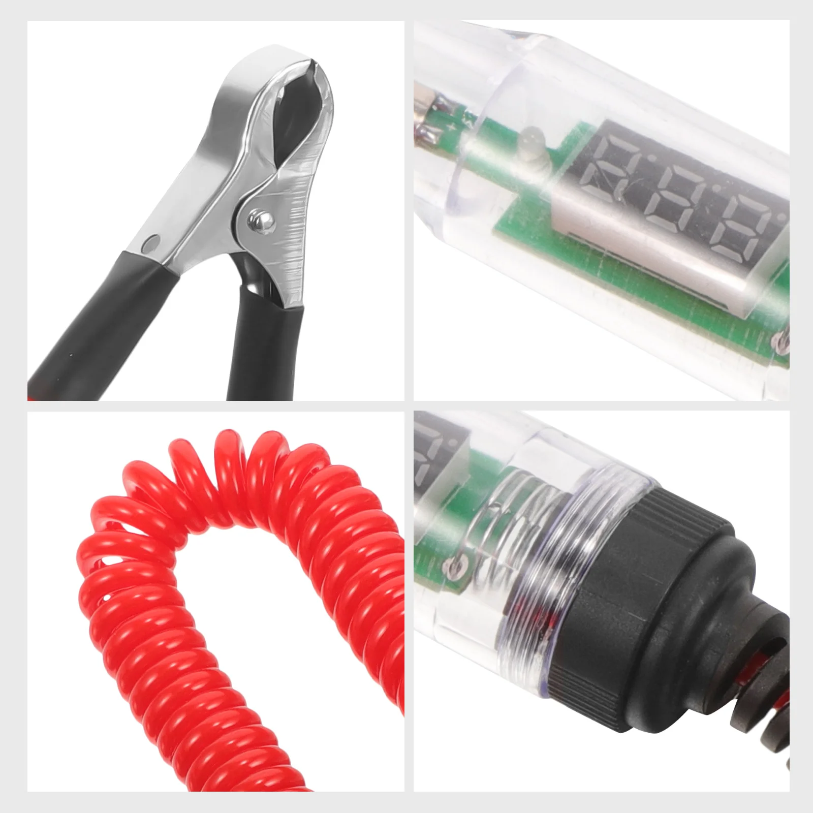 جهاز قياس الجهد الكهربائي الرقمي القلم سلك الربيع جهاز فحص الدائرة الكهربائية للسيارة #2