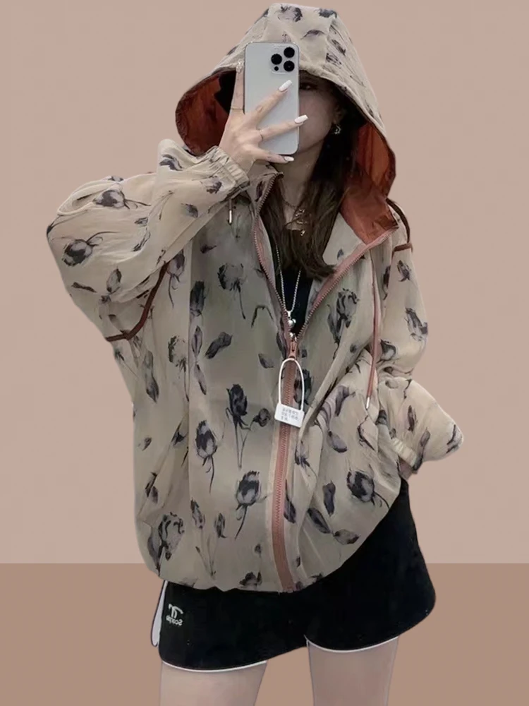 

Summer 2026 Women's Lightweight Ice Silk Breathable Sun Protection Clothing Large Size Sun Shirt Thin Outerwear Commute Style