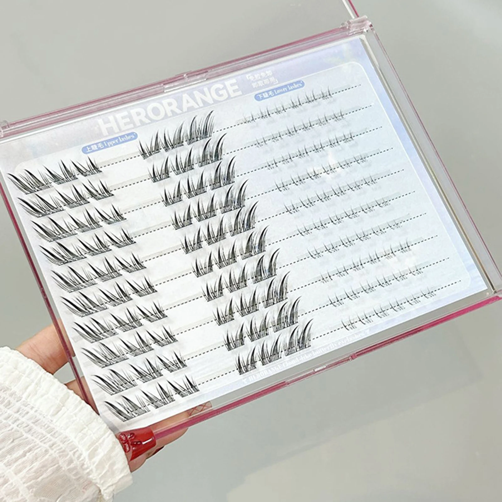 10 linhas y2k raposas cílios postiços estilo cômico misturado natural cílios inferiores sem necessidade de cola para trabalho, festas de aniversário e viagens