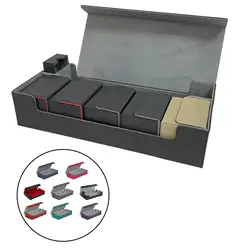 Caja organizadora de tarjetas TCG 500, estuche de almacenamiento duradero y resistente para tarjetas de juguete, transporte de tarjetas coleccionables