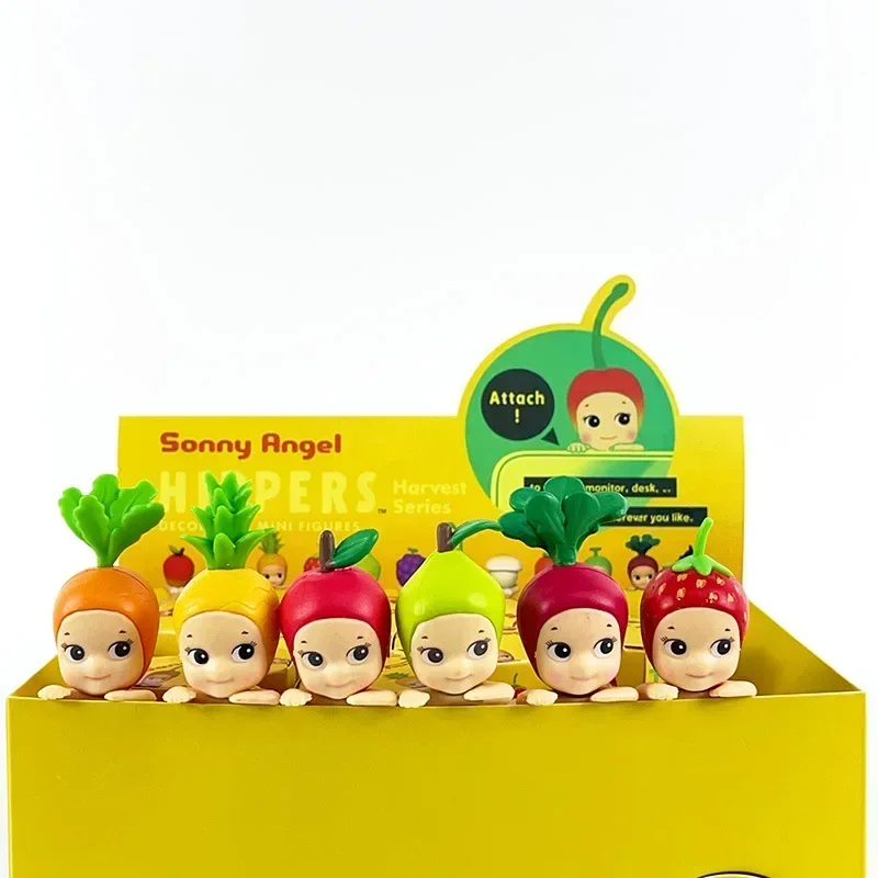 New 12pcs Sonny Angel Blind Box Harvest Series Fruit And Vegetable Figures Ornaments Dolls Fans Children birthday Christmas Gift