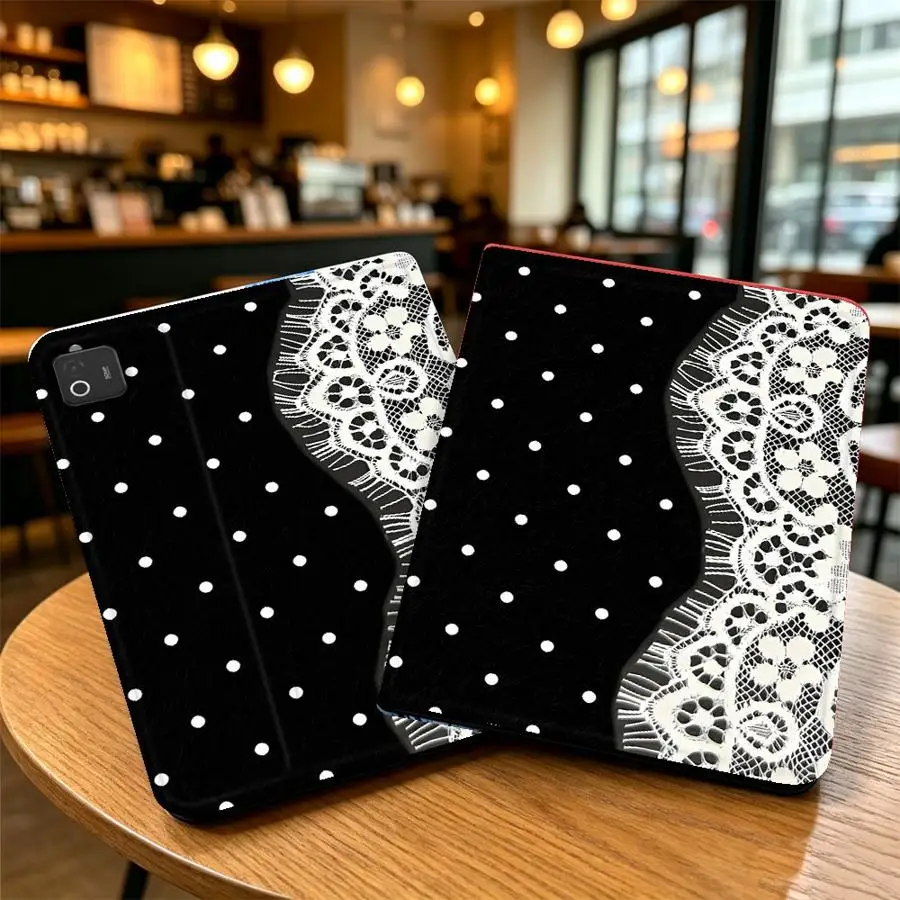 Lace Bow Patchwork Case for Xiaomi Redmi Pad SE K Pad 8.8 9.7 12.4 Inch Pad 6s Pro 7 Ultra Pad 5 6 7 8 Pro with Pencil Slot