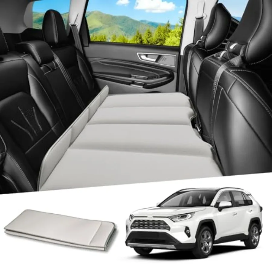 

Автомобильная кровать-платформа на заднее сиденье для RAV4, складной матрас для кемпинга, экологичный, флокированный, портативный, не требует надувания