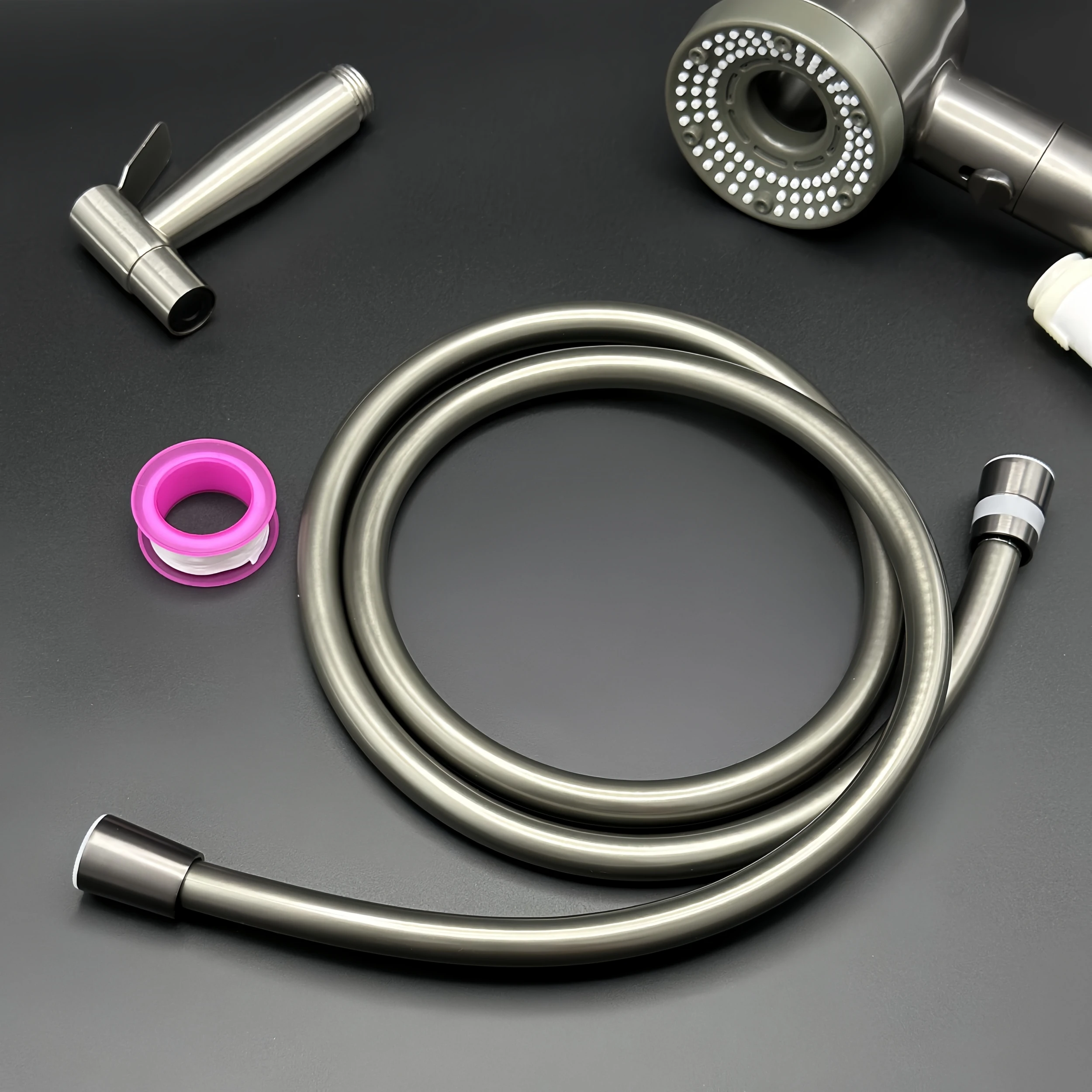 

Гибкий душевой шланг высокого давления из ПВХ — 59 дюймов и 78 дюймов — универсальная резьба G1/2