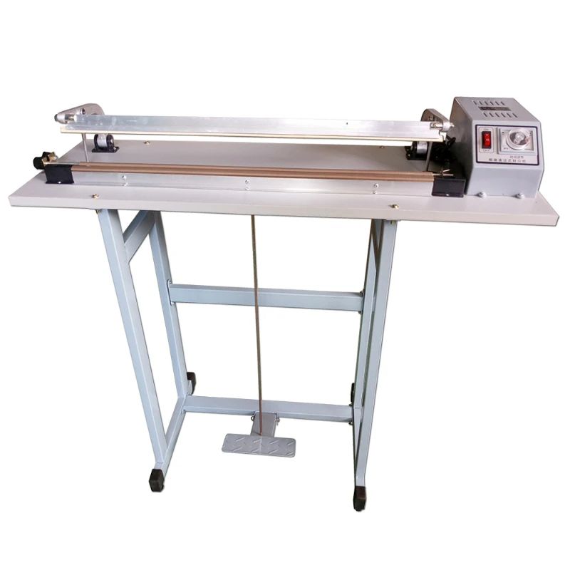 

SF-400 type, pass-through pedal sealing machine, pedal bag cutting machine, shrink film cutting machine, plastic sealing machine