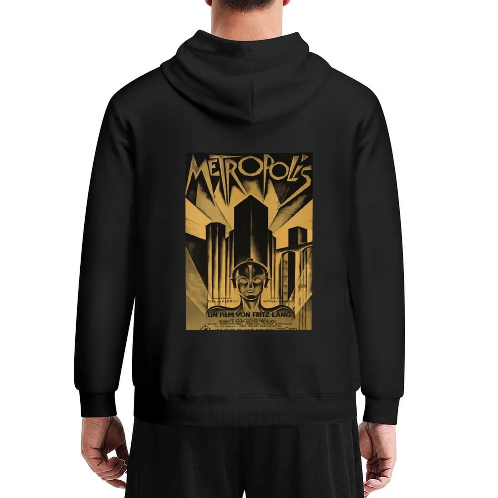 

Metropolis, Fritz Lang, 1926 - vintage movie poster Hoodie male clothes men's clothes hooded shirt new in hoodies