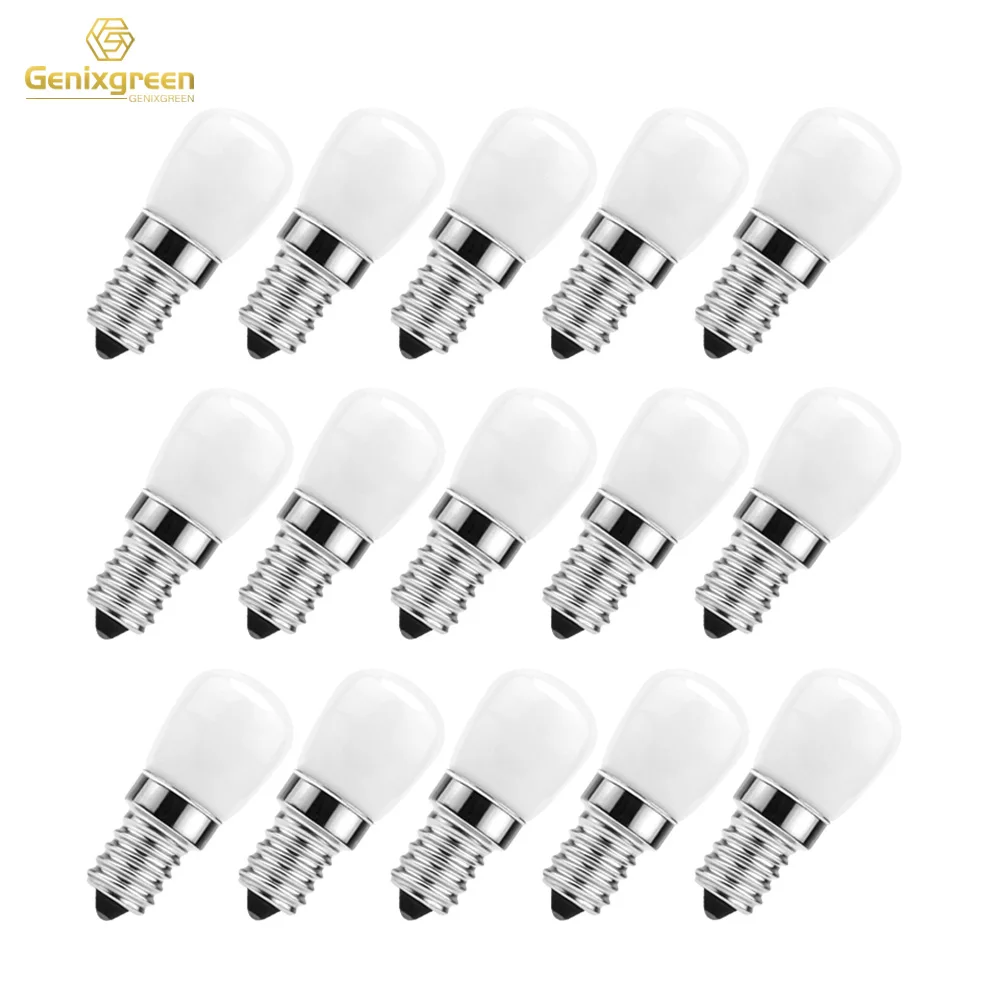 LED Fridge Light Bulb E14 3W Refrigerator Corn Bulb 220V Milky Glass LED Lamp Replace Halogen Lights Freezer Microwave Oven