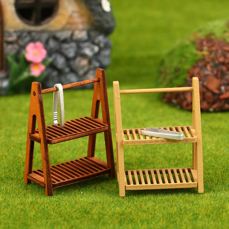 1 Set 1:12 Poppenhuis Miniatuur Broodrek Taart Plank Opbergdoos/Mand W/Bakken Clip Scène Decor Poppenhuis accessoires