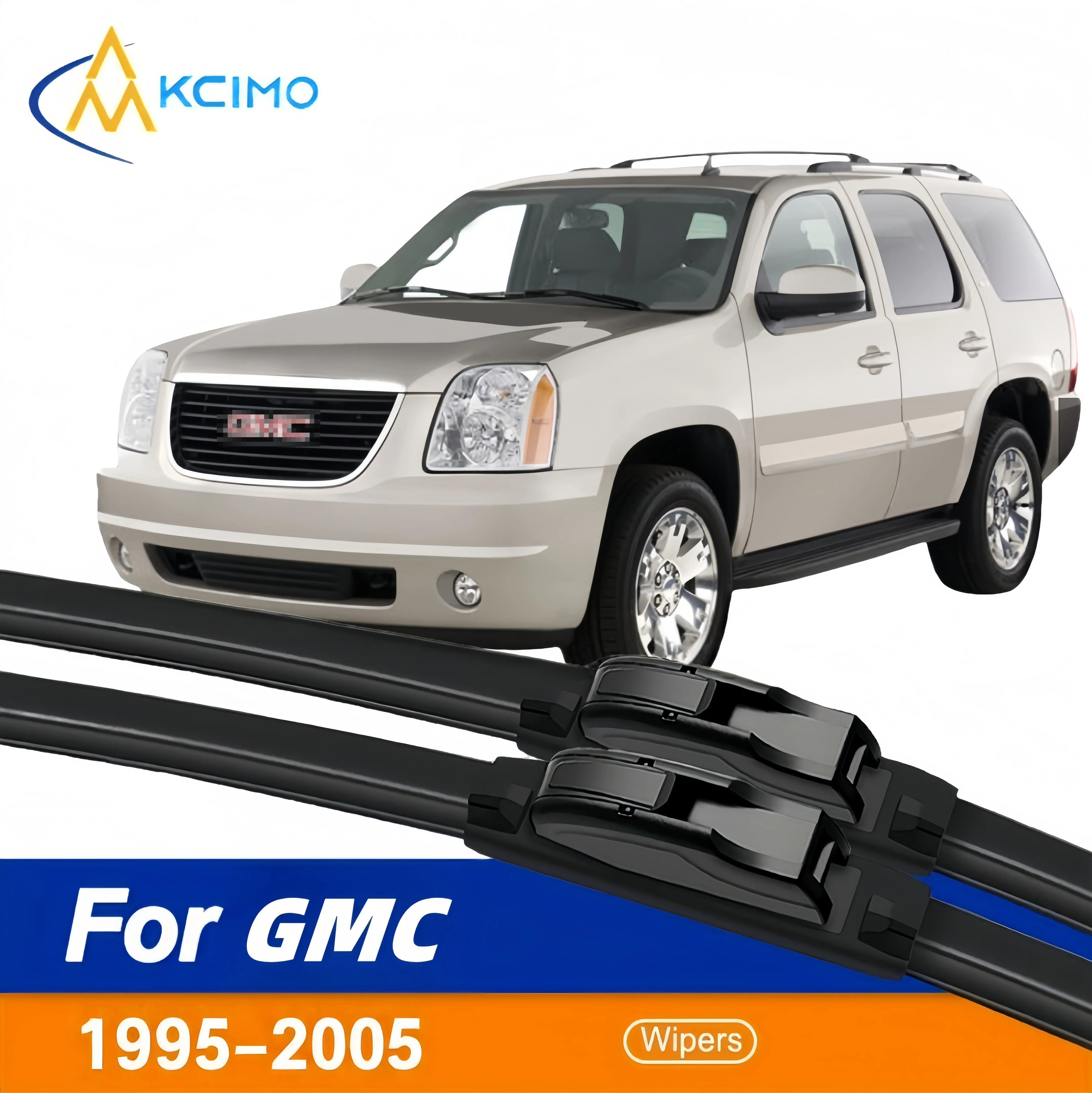

Stylish black frameless wiper blades - ultra quiet all-weather easy install Perfect fit for GMC Jimmy 1995-2005 models