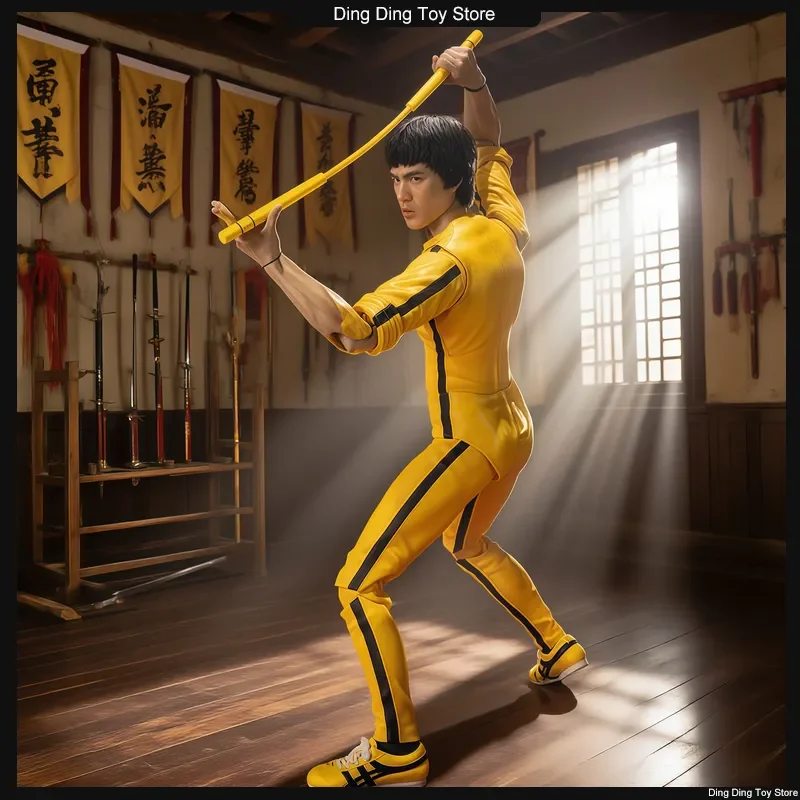 حار بروس لي الكونغفو عمل تمثال مشترك المنقولة جيت كون دو نموذج Gk الشكل الطرفية الجدول هدية مزخرفة #4