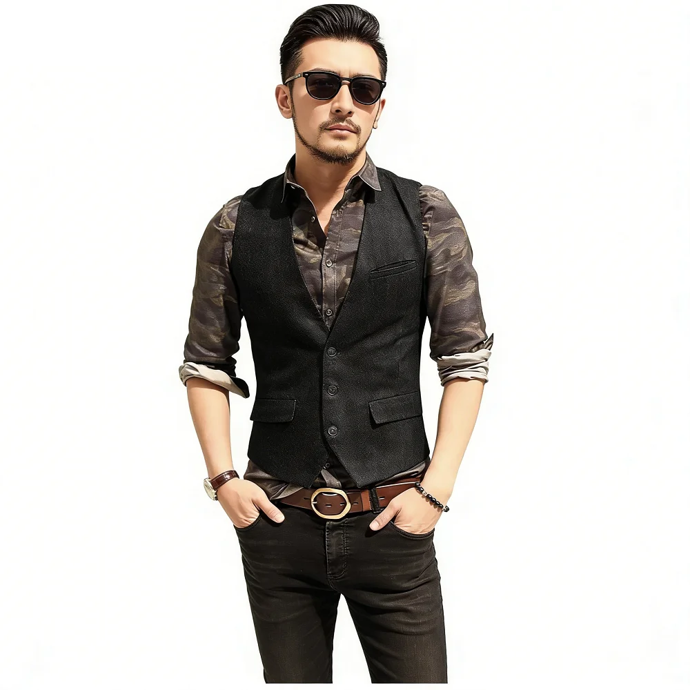 

Мужской элегантный приталенный однотонный двубортный пиджак с острыми лацканами для ужина, танцев и курения (смокинг)