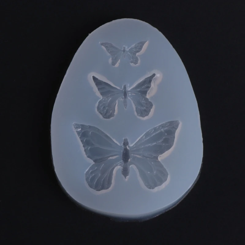 652F Cute Butterfly Shape Silicone Mold Epoxy Resin Crafts Casting Mold for DIY Craft Keychain Pendants Bag Charm Gift Tags