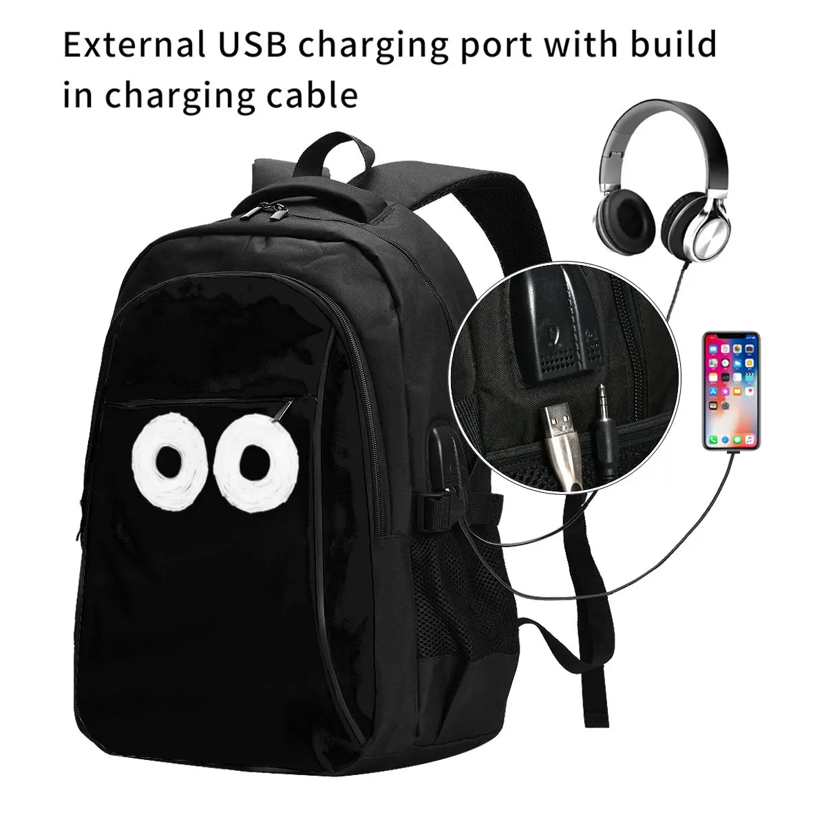 Porta USB Notebook Bags, Moda Tote, Viagem, Caminhadas Mochilas