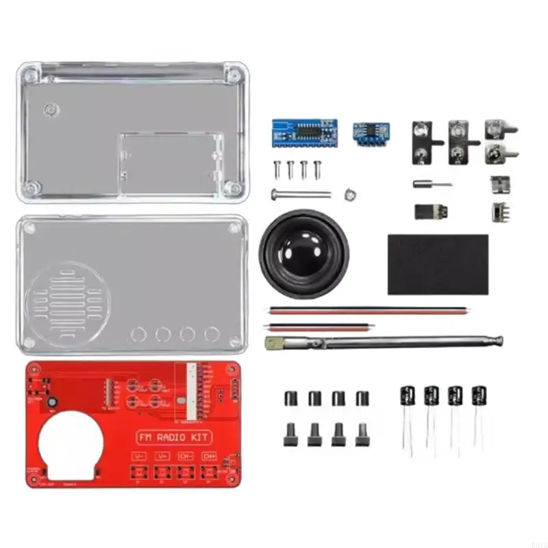 학생과 제작자가 회로와 전자 장치를 이해하기 위한 R91A 50-108MHz FM 방송 DIY 키트