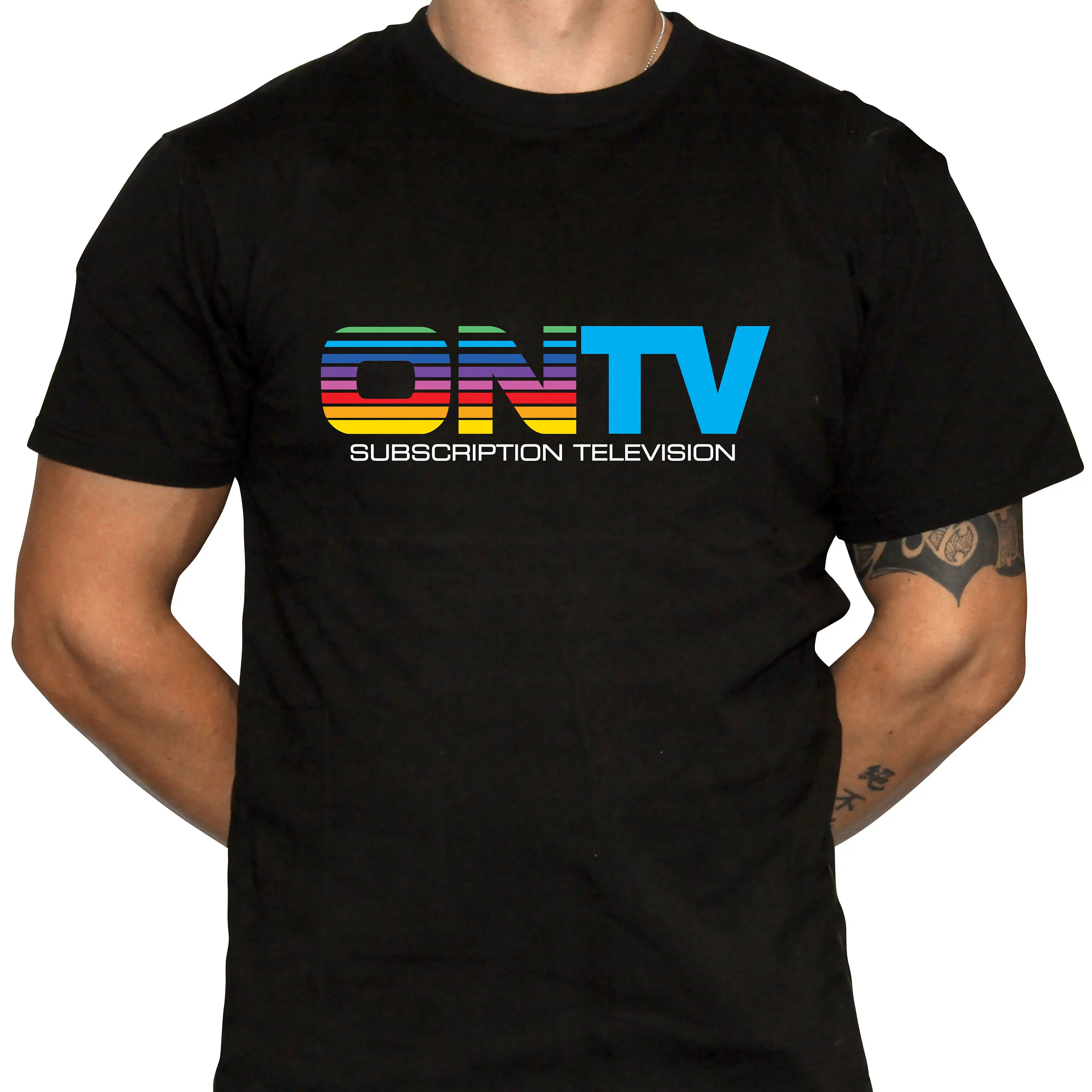 ON TV Subscription Television T Shirt Defunct Service 100 Preshrunk Cotton