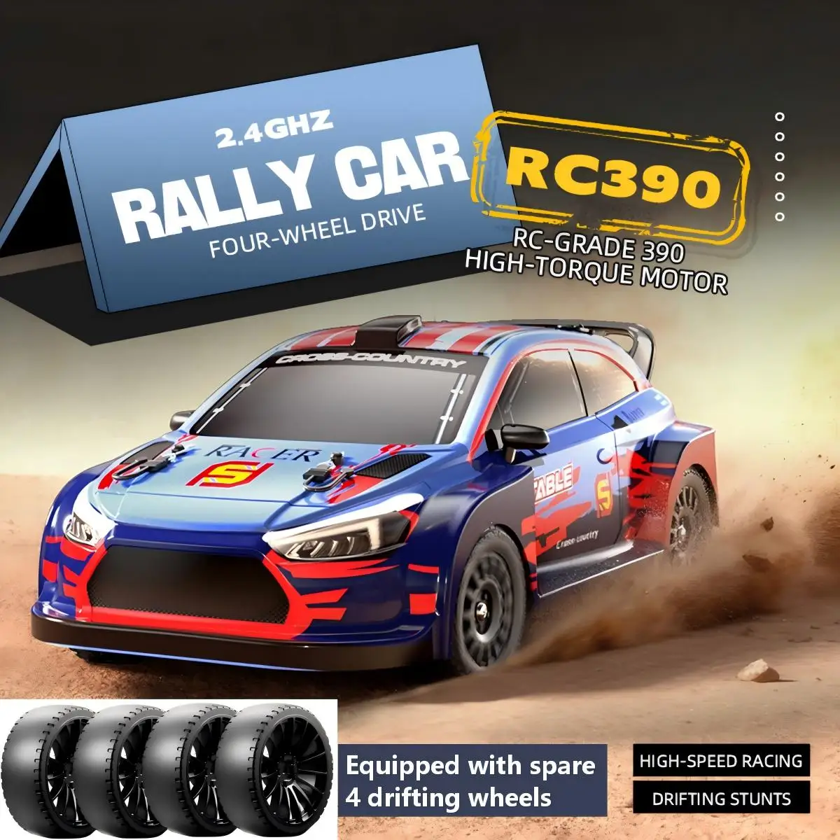 

1:14 4WD High Speed Remote Control Racing Rally Car 2.4G RC Car Off-Road Drift Rally Vehicle Toy Gift for Kids C8828