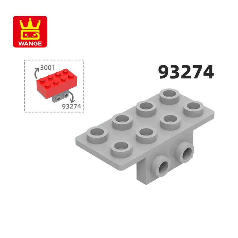 WANGE 93274  100g/78PCS Bracket 1 x 2 - 2 x 4 Block Moc Color Compatible with Brick DIY Children's Toy Assembly Parts