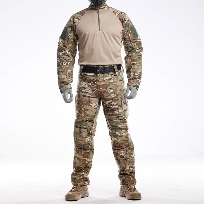 

Tactical CP Camouflage Suit Frogman Training Hiking Suit Outdoor FG Camo Waterproof Wear-resisntant Hunting Clothing
