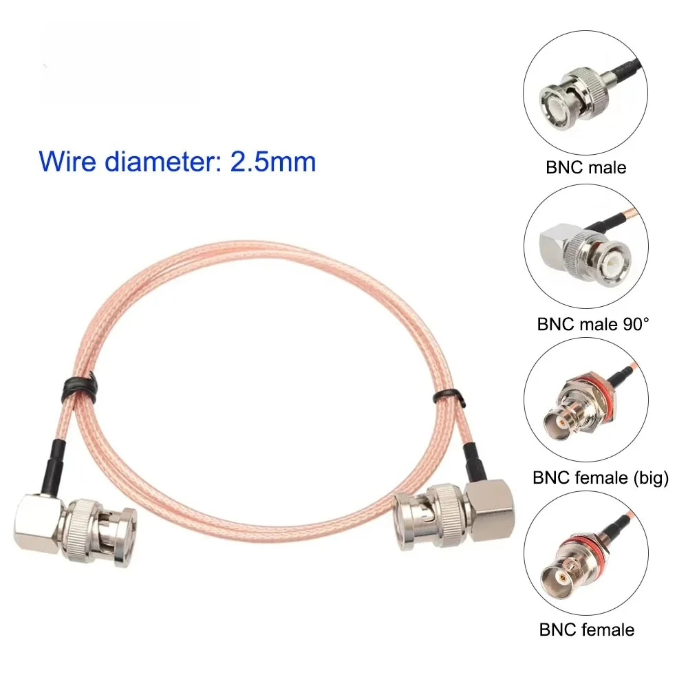 Right Angled BNC To BNC Male Female Plugs Connector Coaxial Cable For HD Video Camera SDI Camcorder HD-SDI 3G-SDI 6G 3G 4K RG179