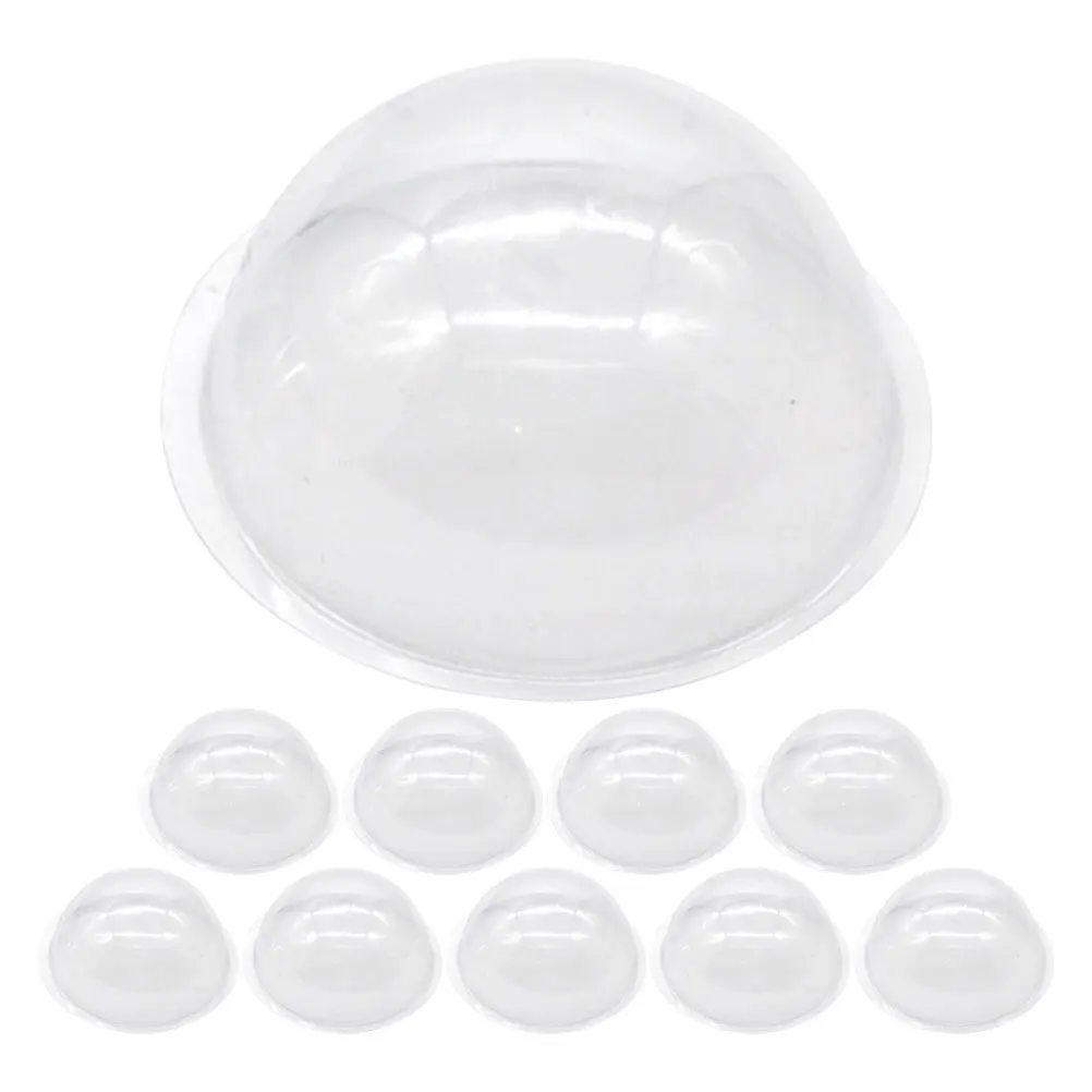 

20pcs Semicircular Micro Landscape Cover Clear PVC Dome for Crafts Decor Candy Containers Snow Globe Display