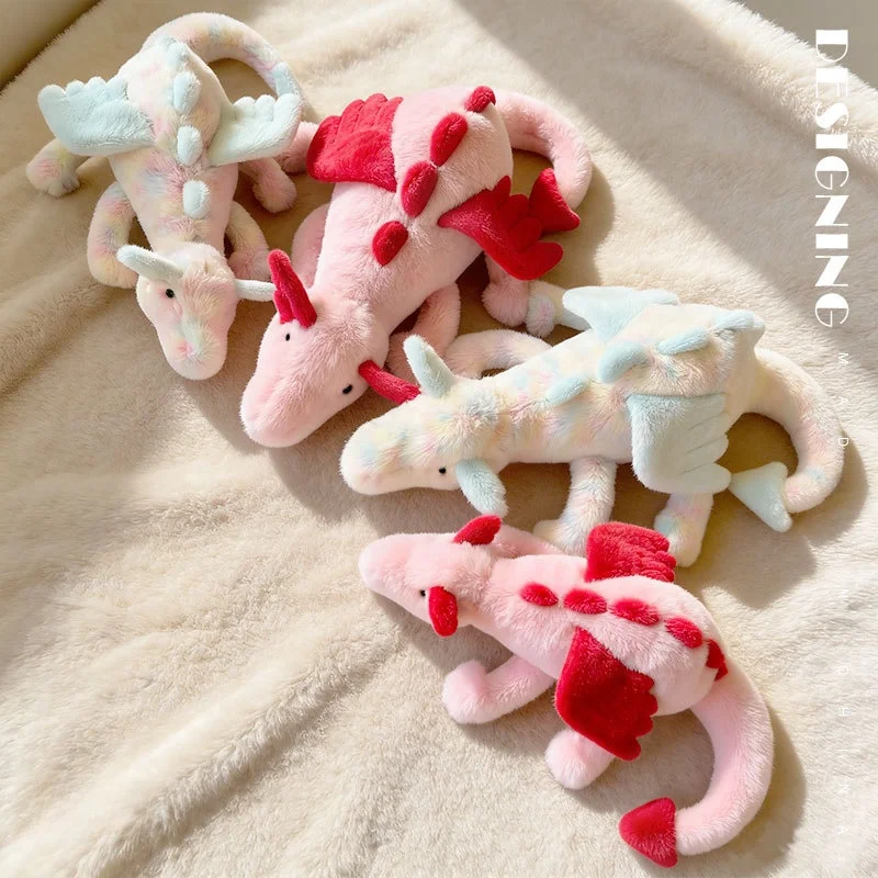 

Мягкая игрушка-дракон Rainbow Dragon Matcha, милая маленькая кукла-дракон, успокаивающая кукла для малышей, подарок для девочек и детей, мягкая плюшевая игрушка-животное