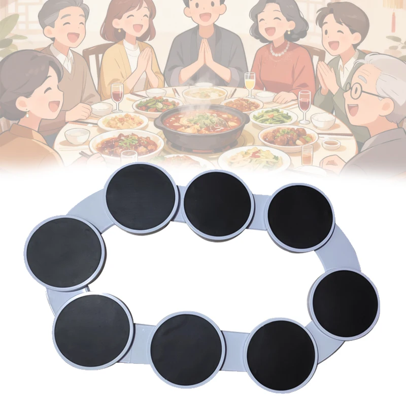 

Kitchen Dining Table Turntable Kitchen Countertop Turntable 360 Degree Rotation Versatile Heat Resistant for Rectangular Table