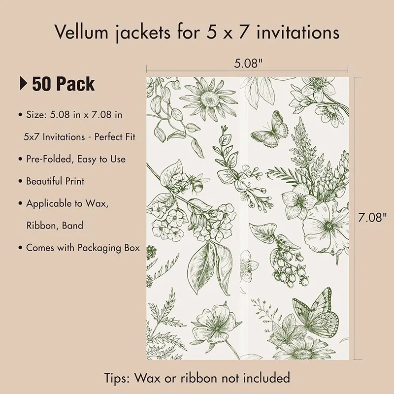 10/20/30pcs Blank Translucent Envelope for Invitations 13x18cm Postcards Giftbox Sulfuric Acid Paper Wedding Business Invitation