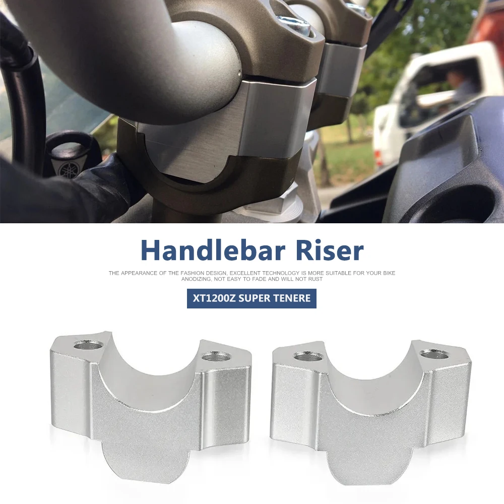 

Motorcycle CNC Aluminum Handlebar Riser Drag Handle Bar Clamp Extend Adapter For YAMAHA XT1200ZE XT1200Z SUPER TENERE XTZ 1200