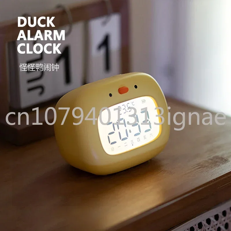 Monster Duck Sleepy Alarm Clock Atmosphere Night Light Temperature Timer