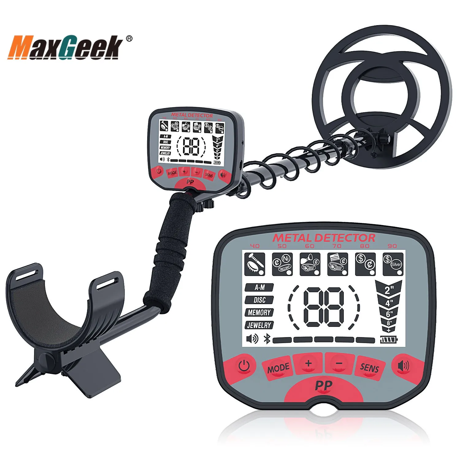 Maxgeek GT770H Underground Metal Detector Waterproof Detection Probe Treasure Finder Outdoor Rare Metal Treasure Hunting